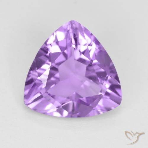 2.51ct 天然 粉紫罗兰色 紫水晶, 胖三角形, VS