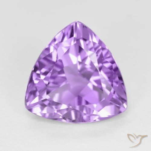 2.90ct 天然 中紫 紫水晶, 胖三角形, VS