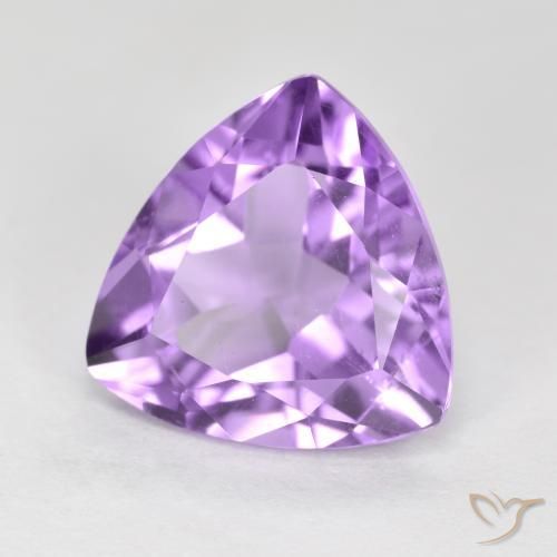 2.93克拉天然紫水晶，胖三角形，VS