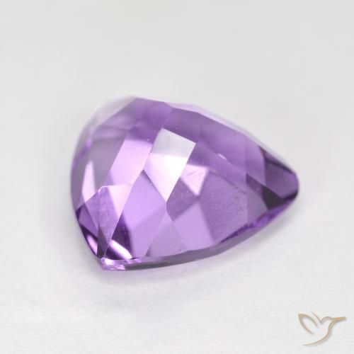 2.93克拉天然紫水晶，胖三角形，VS