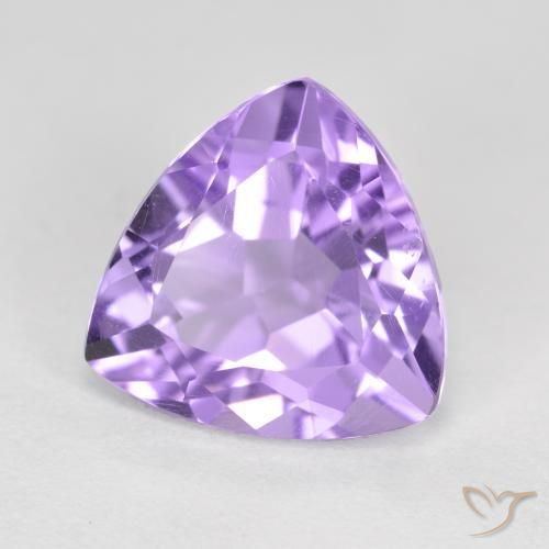 2.93克拉天然紫水晶，胖三角形，VS