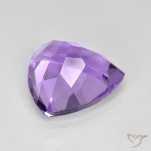 2.93克拉天然紫水晶，胖三角形，VS