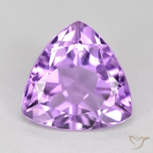 2.83克拉天然紫水晶，胖三角形，VS
