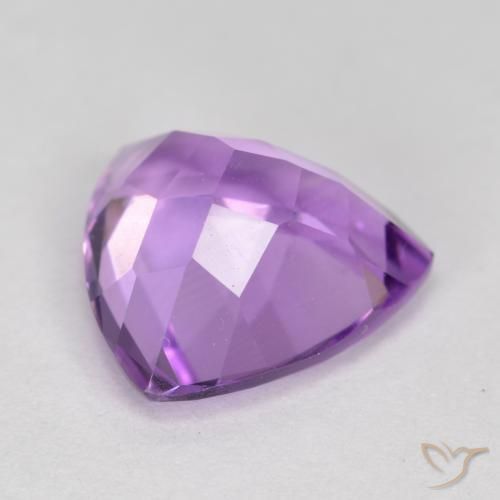 2.83克拉天然紫水晶，胖三角形，VS
