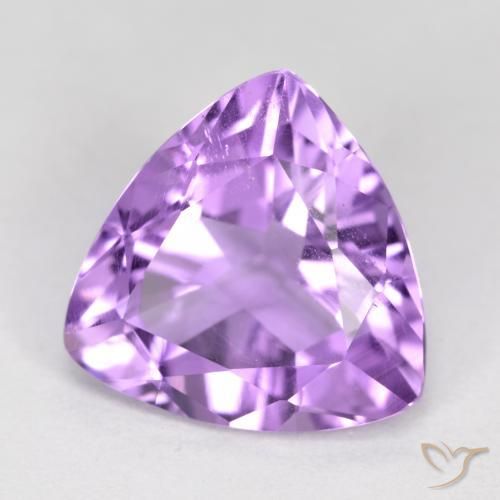 2.72克拉天然紫水晶，胖三角形，VS