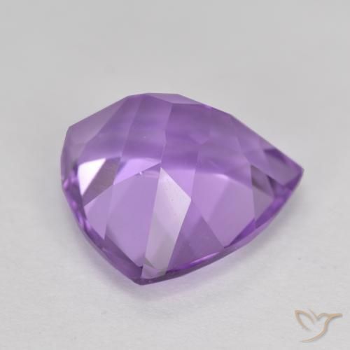 2.94克拉天然紫水晶，胖三角形，VVS-VS