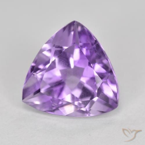 2.93克拉天然紫水晶，胖三角形，VS