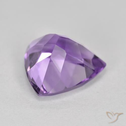 2.93克拉天然紫水晶，胖三角形，VS