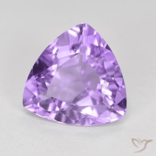 2.86克拉天然紫水晶，胖三角形，VS