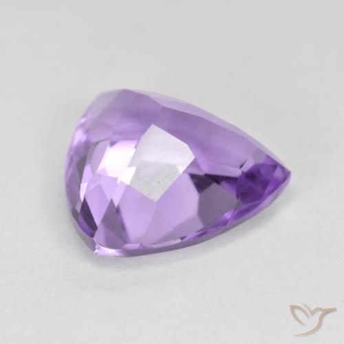 2.86克拉天然紫水晶，胖三角形，VS
