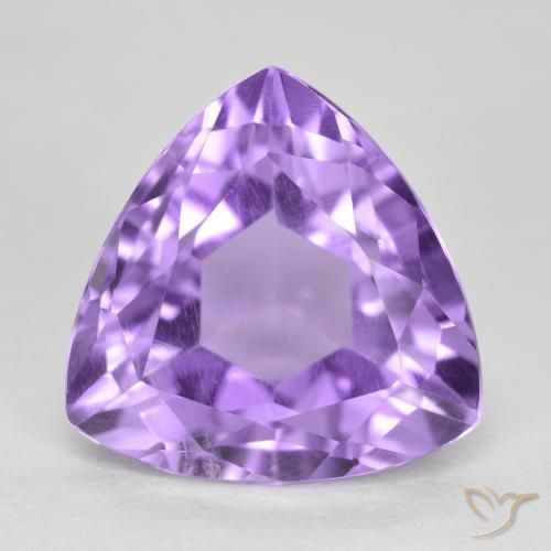 3.17ct 天然 中紫 紫水晶, 胖三角形, VS