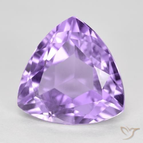3.17克拉天然紫水晶，胖三角形，VS