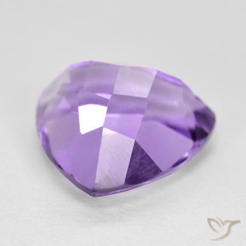 3.17克拉天然紫水晶，胖三角形，VS