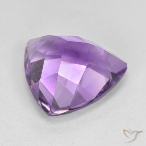 2.91克拉天然紫水晶，胖三角形，VVS-VS