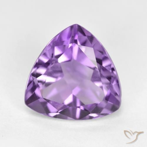 2.96ct 天然 中紫 紫水晶, 胖三角形, VS