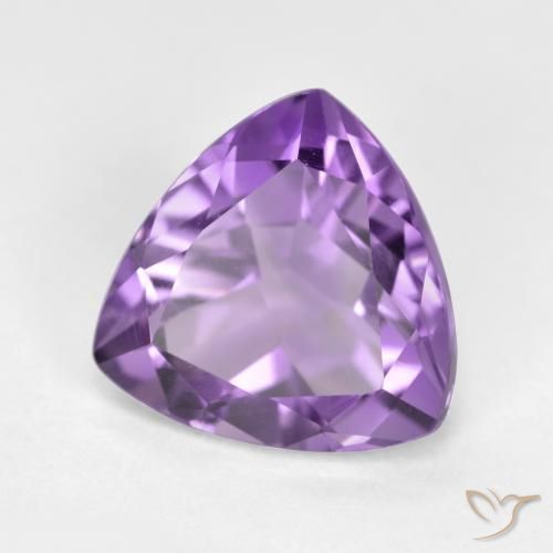 2.96克拉天然紫水晶，胖三角形，VS