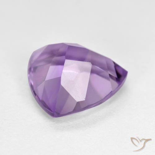 2.96克拉天然紫水晶，胖三角形，VS