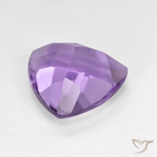 3.04克拉天然紫水晶，胖三角形，VS