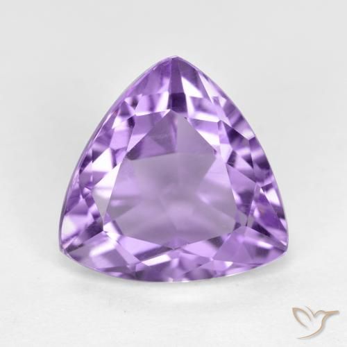 2.71ct 天然 粉紫罗兰色 紫水晶, 胖三角形, VS