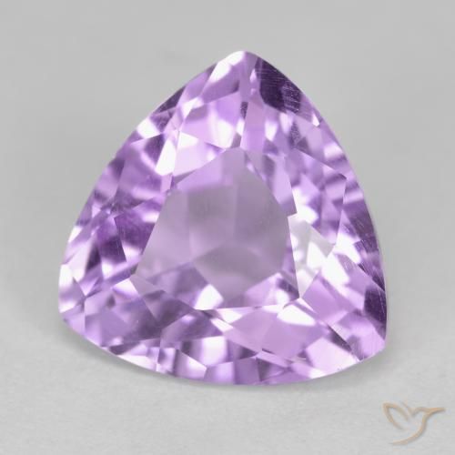 3.07克拉天然紫水晶，胖三角形，VS