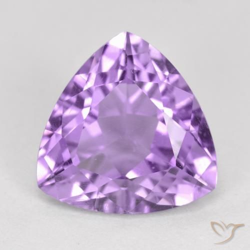 2.86克拉天然紫水晶，胖三角形，VS