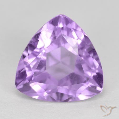 3.14ct 天然 中紫 紫水晶, 胖三角形, VS