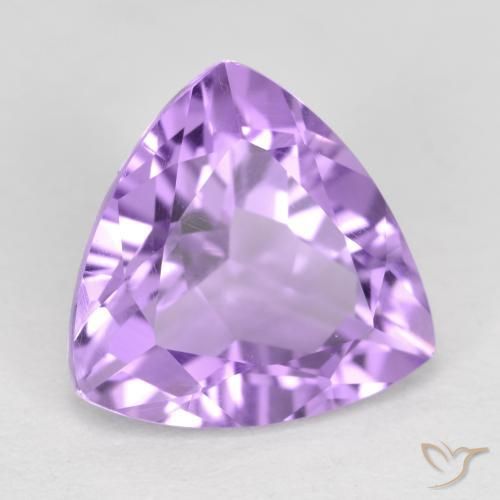 2.93克拉天然紫水晶，胖三角形，VS
