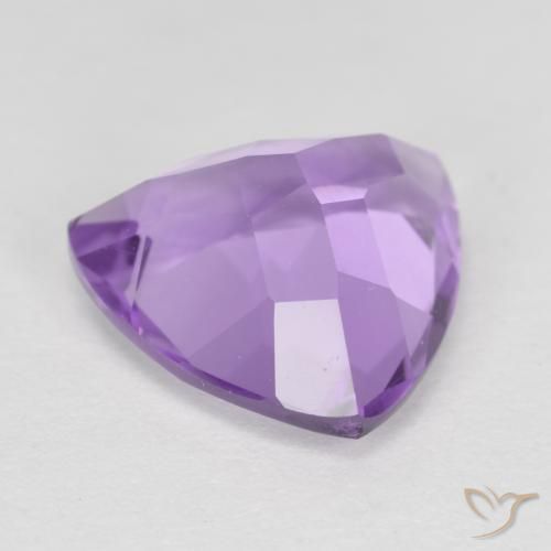 2.93克拉天然紫水晶，胖三角形，VS