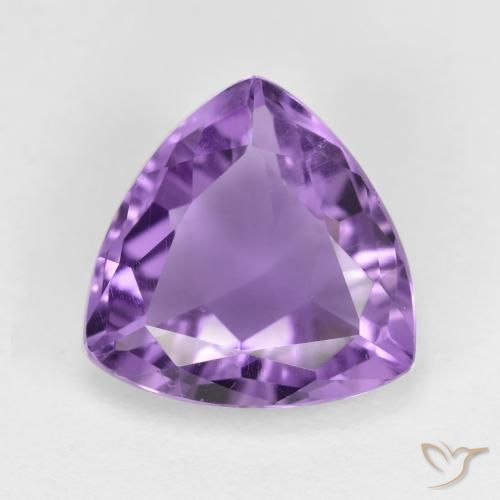2.98克拉天然紫水晶，胖三角形，VS