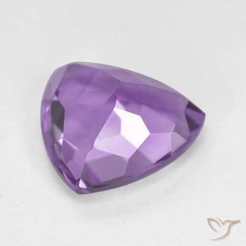2.98克拉天然紫水晶，胖三角形，VS