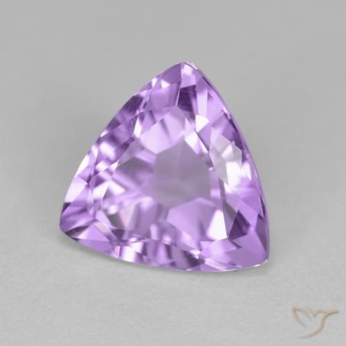 2.98克拉天然紫水晶，胖三角形，VS