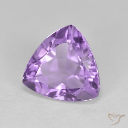 2.90克拉天然紫水晶，胖三角形，VS