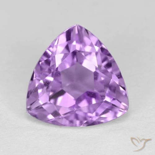 3.13ct 天然 中等紫罗兰色 紫水晶, 胖三角形, VS