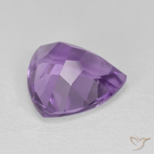 2.89克拉天然紫水晶，胖三角形，VS