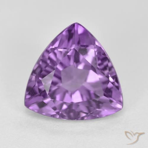 2.94ct 天然 深紫罗兰 紫水晶, 胖三角形, VS