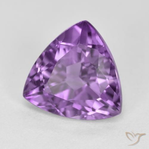 2.94克拉天然紫水晶，胖三角形，VS
