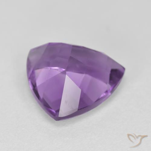 2.94克拉天然紫水晶，胖三角形，VS