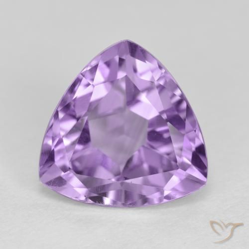 3.12ct 天然 深鸢尾紫 紫水晶, 胖三角形, VS