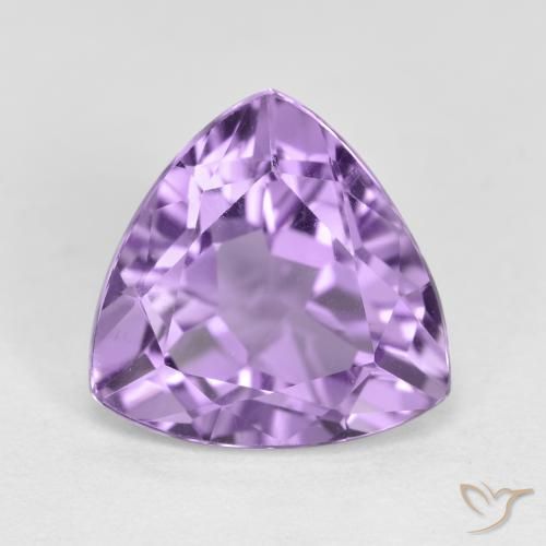 2.98克拉天然紫水晶，胖三角形，VS