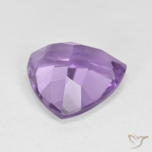2.98克拉天然紫水晶，胖三角形，VS