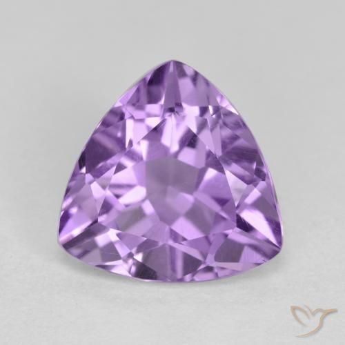 2.82ct 天然 粉紫罗兰色 紫水晶, 胖三角形, VS