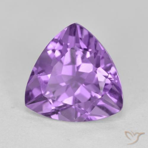 2.97克拉天然紫水晶，胖三角形，VS