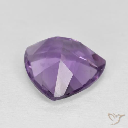 2.83克拉天然紫水晶，胖三角形，VS