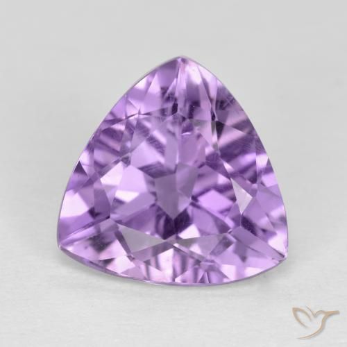 2.78ct 天然 粉紫罗兰色 紫水晶, 胖三角形, VS