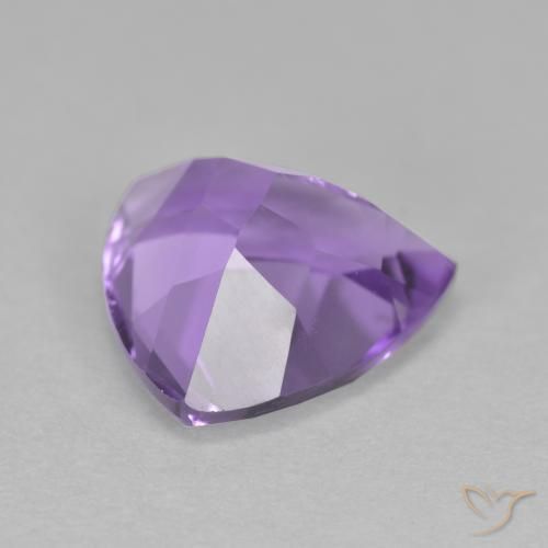 2.87克拉天然紫水晶，胖三角形，VS