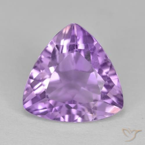 3.01克拉天然紫水晶，胖三角形，VS