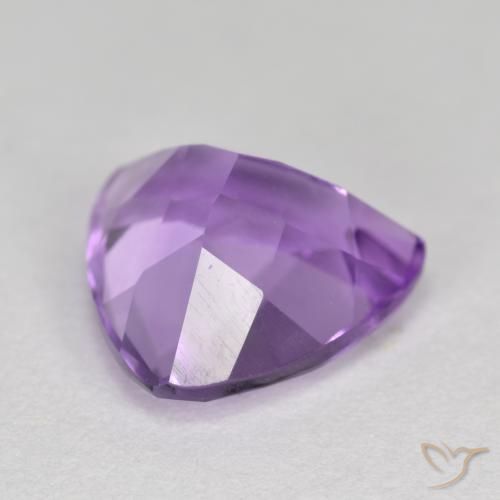2.92克拉天然紫水晶，胖三角形，VS