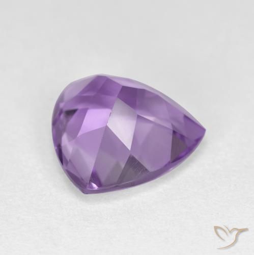 2.92克拉天然紫水晶，胖三角形，VS