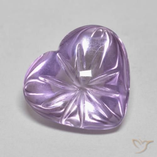 5.71克拉天然紫水晶，心形，透明