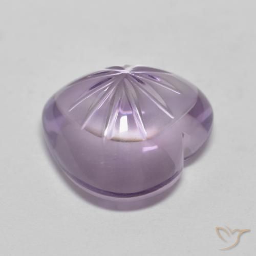 5.71克拉天然紫水晶，心形，透明